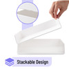 Mr Pen Letter Tray Desk Organizer Plastic 2 Pack White File Organizer for Desk Paper Organizer for Desk Paper Holder for