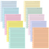 gisgfim 100 Sheets Letter Size Discbound Lined Refill Paper 85 x 11 Inch College Ruled Notebooks Planner Inserts 11 Disc