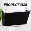 Tenceur 12 Pcs Plastic Single Pocket Wall Mount File Holder with Double Sided Adhesive Tape and Screws Wall File Hanging