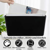 Tenceur 12 Pcs Plastic Single Pocket Wall Mount File Holder with Double Sided Adhesive Tape and Screws Wall File Hanging