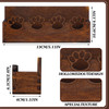 Tatuo 2 Pcs Dog Business Card Holder for Desk Wooden Business Card Stand Farmhouse Wooden Open Postcard Organizer Wood D