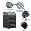 EasyPAG Mesh Desk Organizer with 3 Drawer Office Desktop Organizers and Accessories Stationery Caddy for Office Home Stu