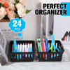 Tatuo 24 Pcs Classroom Small Plastic Baskets Bulk Storage Baskets for Organizing Crayon Pencil Containers Organizer Bins