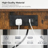 HOOBRO 2Tier Printer Stand with Charging Station Under Desk Printer Table Printer Cart with Storage Shelves Shelf for Sm