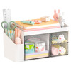 SAYEEC Desk Organizer with 3 Drawers and Pencil Pen holder MultiFunctional Desktop Makeup Stationery Accessories Organiz
