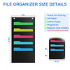 ZKOO 5 Pockets Hanging Wall File Organizer for A4 Size PaperLegalLetter Size Document Sturdy Wall Mail Organizer Black P