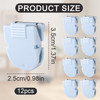 BOXOB 12pcs Cubicle Clips Cubicle Hooks for Fabric Walls Accessories Panel Picture Hangers Pins for Hanging Photos Frame