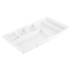 mDesign Expandable Plastic Drawer Organizer and Storage Container for Office Supplies Gel Pen Pencil Marker Stationary D