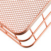 Hacaroa 4 Pack Rose Gold Wire Mesh Basket Metal Desk Drawer Organizer Desktop Holder Tray for Cosmetic Stationery Magazi