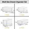 Acrylic Makeup Organizer 10 Drawers Clear Storage Organizer Desktop Stackable Storage Drawers Plastic Organizer Bins for
