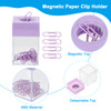 PATIKIL Magnetic Paper Clip Holder Dispenser Large Capacity Paper Clip Organizers with Magnetic Top for Desk Supplies Of