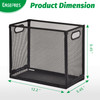 EASEPRES Desk Hanging File Organizer with 10 Folders Mesh Metal LetterSize Desktop File Holder Box for Filing Folder Sto