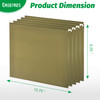 EASEPRES Desk Hanging File Organizer with 10 Folders Mesh Metal LetterSize Desktop File Holder Box for Filing Folder Sto