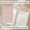 Beautiful Thick Meeting Notebook For Work Perfect To Keep Track Of 200 Meetings Stylish And Effective Office Planner Sup
