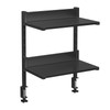 HOOBRO Clamp On Desk Shelf 2Tier Desktop Organizer SpaceSaving Desk Shelf with Adjustable Shelves for Office Study Enter
