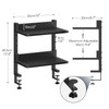 HOOBRO Clamp On Desk Shelf 2Tier Desktop Organizer SpaceSaving Desk Shelf with Adjustable Shelves for Office Study Enter