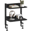 HOOBRO Clamp On Desk Shelf 2Tier Desktop Organizer SpaceSaving Desk Shelf with Adjustable Shelves for Office Study Enter
