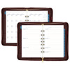 ATAGLANCE Faux Leather Undated Starter Set 7Ring 512 x 812 Desk Size Fashion Merlot DR1114040