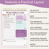 Teacher To Do List Notepad 83x58 Inch Teacher Notepad Spiral Checklist Notebook for Class Schedules Daily Planner School