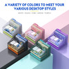Samstar Desk File Organizer Mesh Letter File Folder Holder with 3 Paper Trays and 2 Vertical Upright Section for Office