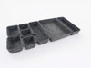 RHONZHAO Felt Drawer Organizer Tray 8 Pack Drawer organizers bins dividers storage trays Shallow Desk Drawer Organizer f