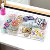 ZEXALOR 8Section Clear Drawer Organizer Large Acrylic Drawer Divider Tray for DeskBathroomOffice MakeupJunk Plastic Draw