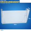 1InTheOffice Clear Wall File Holder Mounted Single Pocket Letter Size Expandable Plastic
