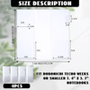 Humyoun 4 Pieces Clear Plastic Cover for Weeks 803 x 778 Inches Planner Cover Protector Transparent PVC Notebook Strong
