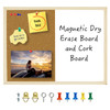 OWLKELA Dry Erase Cork Board 165x126 Notice Pin Board Memo Board Vision Board Bulletin Board for Office Classroom or Hom