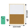 OWLKELA Dry Erase Cork Board 165x126 Notice Pin Board Memo Board Vision Board Bulletin Board for Office Classroom or Hom