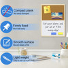 OWLKELA Dry Erase Cork Board 165x126 Notice Pin Board Memo Board Vision Board Bulletin Board for Office Classroom or Hom