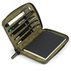 Londo Genuine Leather Padfolio Portfolio Folder with Pencil Holder Notepad Zipper Closure for Business Office Travel