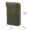 Londo Genuine Leather Padfolio Portfolio Folder with Pencil Holder Notepad Zipper Closure for Business Office Travel
