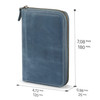 Londo Genuine Leather Padfolio Portfolio Folder with Pencil Holder Notepad Zipper Closure for Business Office Travel