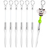 Framendino 6 Pack Beaded Letter Opener Blanks Metal Envelope Slitter for Office Supplies Silver