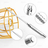 AUEAR Silver Metal Letter Opener Hand Envelope Slitter for Office Home Supplies