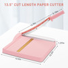Paper Cutter Paper Slicer with Safety Guard and Blade Lock 12 Cut Length Guillotine Paper Cutter with 16 Sheet Capacity