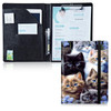 DIGTIALL Padfolio Folder with ClipboardPortfolios Organizer Clipboards with Storage Clipboard Writing Pad PU Leather Con