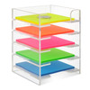 3x3 Inch Acrylic Sticky Note Holder For Desk Colorful Sticky Notes Holder Post It Note Holder Multiple Sticky Notepad Or