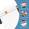 PATIKIL Paper Cutter A3 Stack Portable Paper Trimmer 18 Length 10Sheet Capacity Transparent Guide Ruler Photo Vinyl Pape