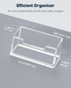 Uniclife Acrylic Business Card Holder for Desk 1 Slot Clear Business Card Display Stand for Men Women Desktop Business C