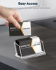 Uniclife Acrylic Business Card Holder for Desk 1 Slot Clear Business Card Display Stand for Men Women Desktop Business C