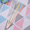 EXCEART Stainless Steel Letter Opener Easy Envelope Cutter for Office Home Use Pointed Blade Design with Hanging Hole Av