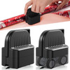 LIZAAL 2Pack Wrapping Paper Cutter with Wheels Straight Line Gift Wrap Cutter for Birthday and Christmas Fits Various Ro