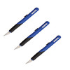 XActo ELMERS RetractABlade Knife 11 BladeBlueBlack X3204 3 Pack