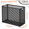 Sinboun Hanging File Organizer LetterSize File Holder Filing Box Includes 5 Hanging Folders Metal Mesh Magazine Letter S