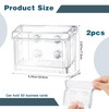Jetec 1 Pcs Magnetic Outdoor Business Card Holder Acrylic Vehicle Clear Business Card Holder Mount Box for Smooth Metal