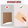 4pcs Wood Handle Letter Openers Stainless Steel Office Letter Opener Knife Pointed Tip Sword Envelope Slitters Lightweig