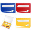 Lyreh 3pcs Magnetic Letter Openers 3 Colors Envelope Opener Slitter Mail Cutter Tool with Scale and Magnifier with Trans