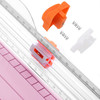 Firbon A4 Paper Cutter 12 Inch Titanium Straight Paper Trimmer with Side Ruler for Scrapbooking Craft Paper Coupon Label